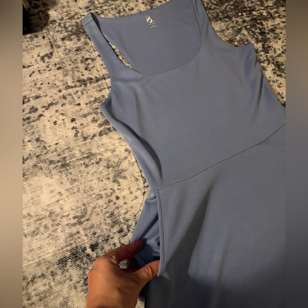 Lou & Grey LOFT Light Blue Sleeveless Midi Dress - Picture 6 of 10